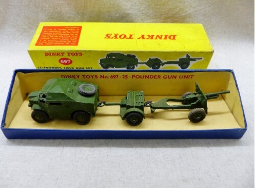 Dinky Toys 697 25 Pounder Field Gun Set  Coffret militaire boite