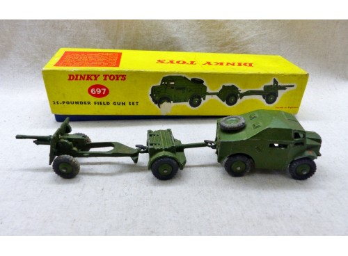 Dinky Toys 697 25 Pounder Field Gun Set  Coffret militaire