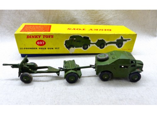 Dinky Toys 697 25 Pounder Field Gun Set  Coffret militaire
