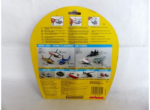 Majorette 2380 Sonic Flashers Air Force Hélicoptère de la Police