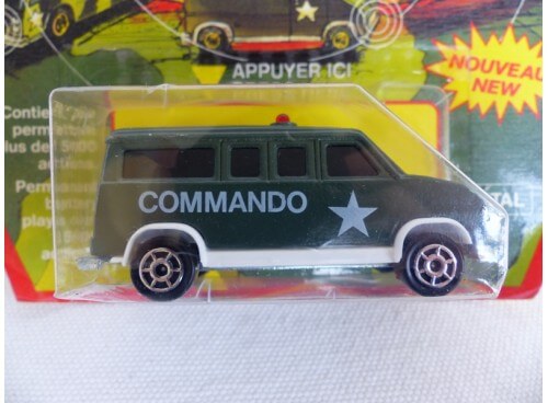 Majorette 2338 Sonic Flashers Fourgon 279/234 Commando detail