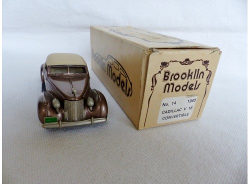 Brooklin Models n° 14 Cadillac V 16 Convertible 1940 avec boite