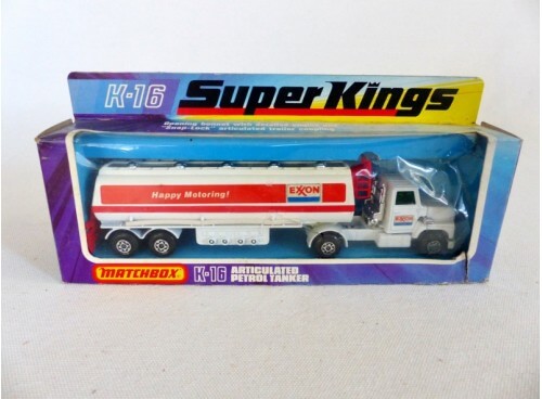 Matchbox Superkings K-16 Camion citerne Exxon Pétrol Tanker Near Mint Boite