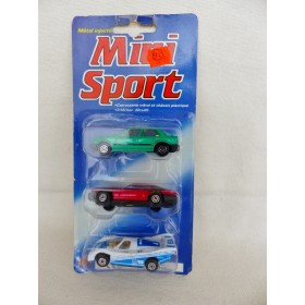 M.C.TOY MiniSport 8441  3 inches Blister de 3 véhicules neufs sous blister
