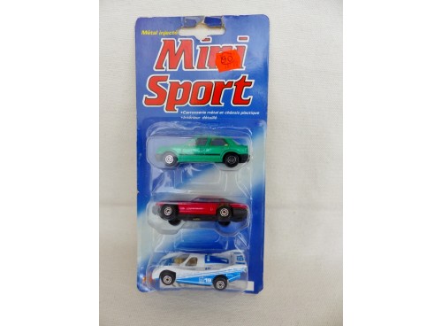 M.C.TOY MiniSport 8441  3 inches Blister de 3 véhicules neufs sous blister