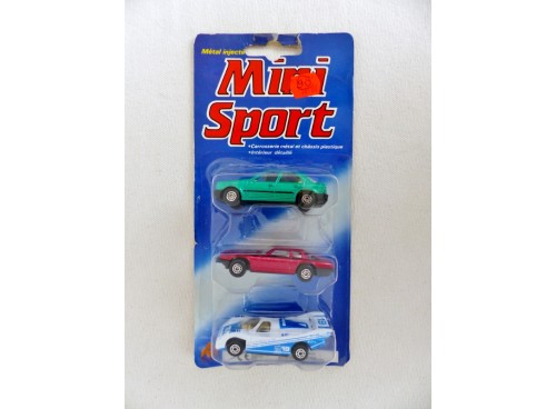 M.C.TOY MiniSport 8441  3 inches Blister de 3 véhicules neufs sous blister