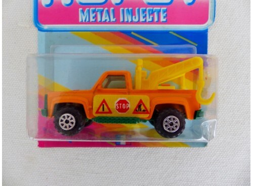 Norev Mini Jet 400 BL1 3 inches Pick Up orange "Service" neuf sous blister