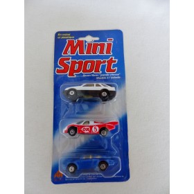 M.C.TOY MiniSport  3 inches 8441-52 set de 3 voitures 1/64°