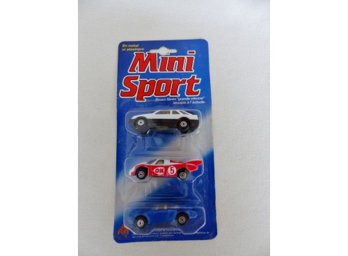 M.C.TOY MiniSport  3 inches 8441-52 set de 3 voitures 1/64°