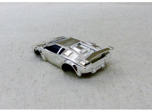 Tyco Lamborghini Countach Chromée carrosserie slot car pour circuits Ho
