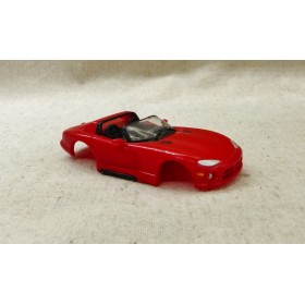 Tyco Dodge Viper Rouge carrosserie de slot car pour circuits Ho