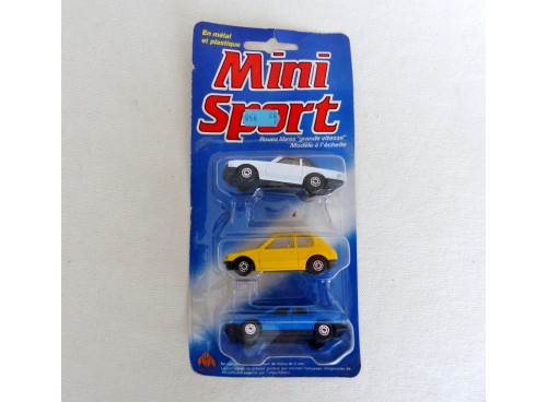M.C.TOY MiniSport 8441  inches blister de 3 voitures neuf