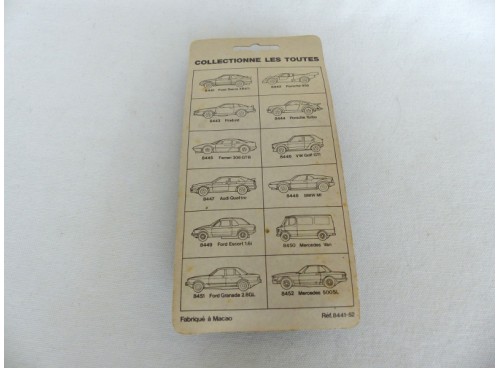 M.C.TOY MiniSport 8441 3 inches Rare Blister de 3 Véhicules Neufs en Blister