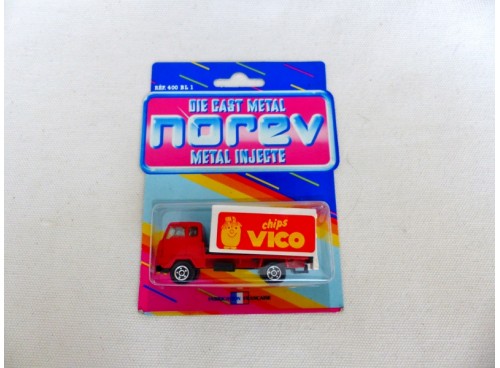 Norev Mini Jet 400BL1 3 inches Camion Cargo Volvo Chips Vico Neuf en Blister