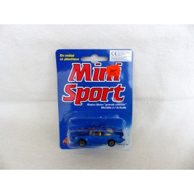 M.C.TOY MiniSport 3 Inches Porsche 911 Turbo bleue Neuve en Blister