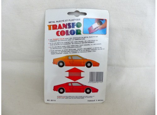 M.C.TOY Mini Sport 3 inches Mercedes coupé SLC Transfo Color rouge