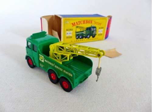 Matchbox King Size K-12 Lesney Dépanneuse BP Wreck Truck NM boite