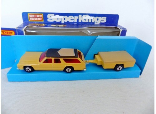 Matchbox King Size K-68 SuperKings Dodge Monaco et Remorque