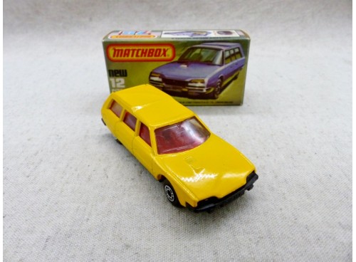 Matchbox Superfast MB 12 Citroën CX Break Jaune avec boite