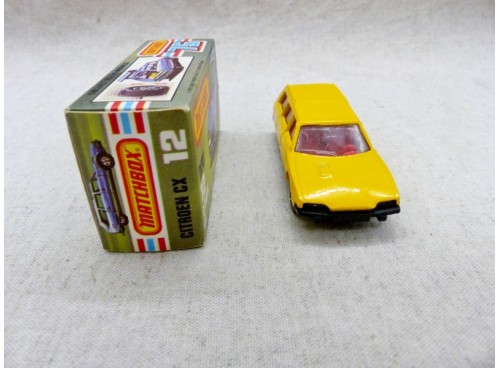 Matchbox Superfast MB12 Citroën CX Break Jaune avec boite