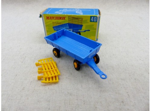 miniature Matchbox Lesney Series n° 40 Remorque Agricole Hay Trailer neuf boite