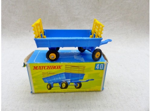Matchbox Lesney Series n° 40 Remorque Agricole Hay Trailer neuf boite