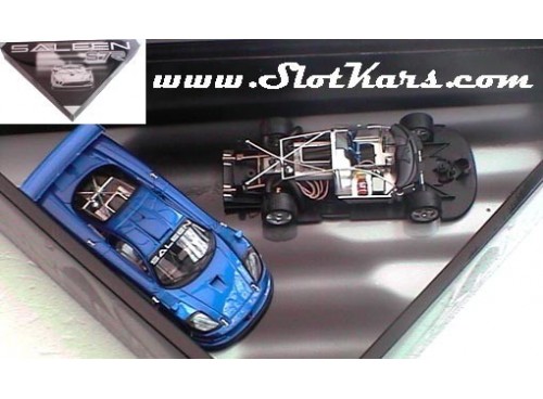 Coffret Fly 96005 E-262 Slot Car Saleen S7-R Sreet Blue Set Limited. circuit routier électrique