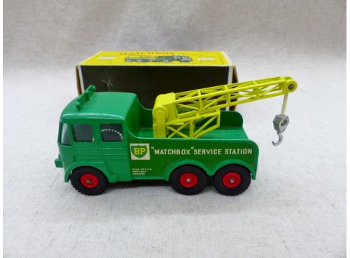 Matchbox King Size K-12 Lesney Dépanneuse BP Wreck Truck NM boite gauche