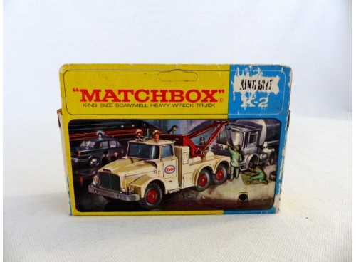 Matchbox King Size K-2 Dépanneuse Poids Lourds Scammell Heavy Wreck Truck