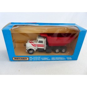 Matchbox King Size K-105 Camion Peterbilt Semi Remorque à benne basculante