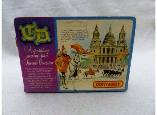Matchbox King Size K-15 The Royal Wedding London bus 1981