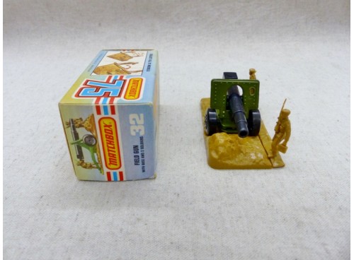 Matchbox Superfast MB32 Field Gun / Canon de Campagne