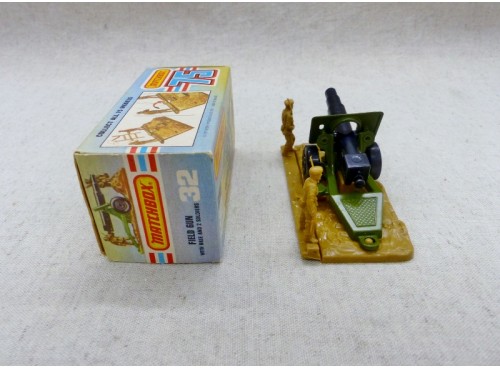 Matchbox Superfast MB32 Field Gun / Canon de Campagne