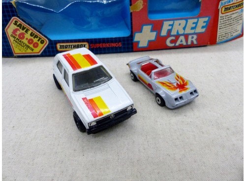 Matchbox SuperKings Super Value Pack K-86 Golf et MB35 Trans Am voitures