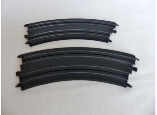 Tyco 6708 / 5844 Paire de rails courbes 12" et 1/8° de cercle
