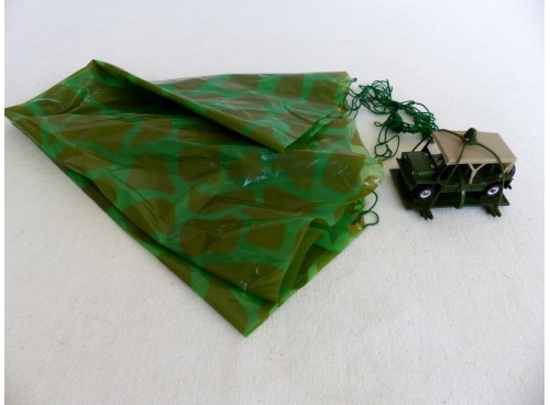 Dinky Toys 601 Austin Mini "Para" Moke version militaire avec parachute accompagnée de vidéo youtube de présentation