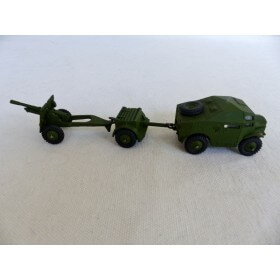Dinky Toys 697 25 Pounder Field Gun Army Set Ensemble Militaire d'Artillerie