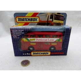 Matchbox King Size K-15 SuperKings Bus Petticoat Lane boite