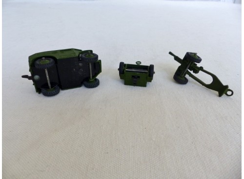 Dinky Toys 697 25 Pounder Field Gun Army Set Ensemble Militaire d'Artillerie