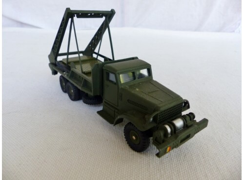Camion Militaire Dinky Toys 884 Brockway Poseur De Ponts, Fabrication Française, Occasion