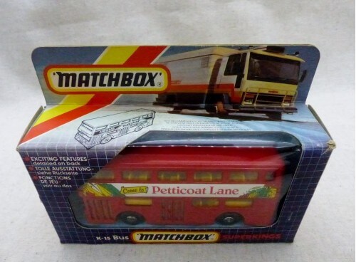 Matchbox King Size K-15 SuperKings Bus Petticoat Lane