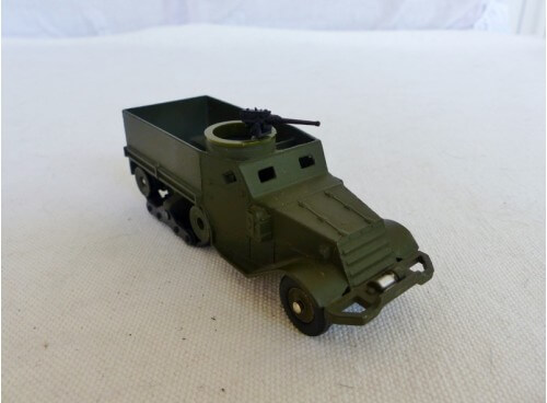 Dinky Toys 822 Half Track M3 Blindé Militaire avec mitrailleuse face
