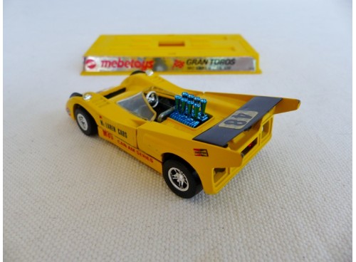 Mattel Mebetoys GranToros 6626 Mc Laren M80 Jaune NM Boite arriere