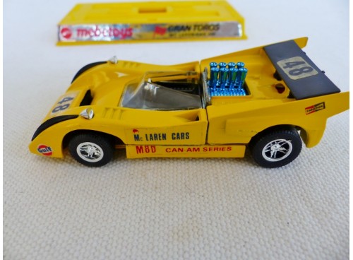 Mattel Mebetoys GranToros 6626 Mc Laren M80 Jaune NM Boite gauche