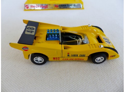 Mattel Mebetoys GranToros 6626 Mc Laren M80 Jaune NM Boite droit